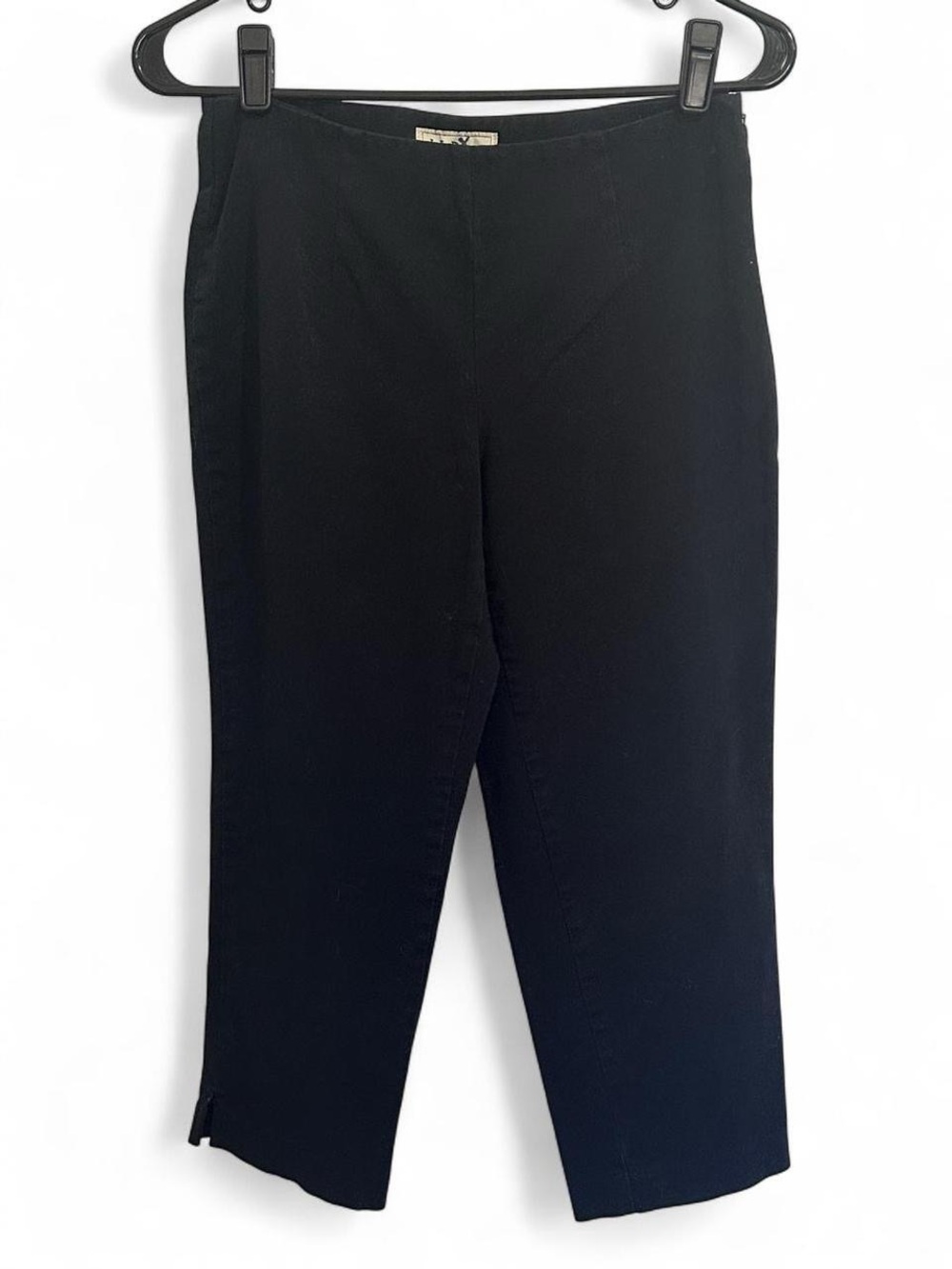 L.L. Bean Black Straight Leg Cropped / Capri Pants -  Size 6P